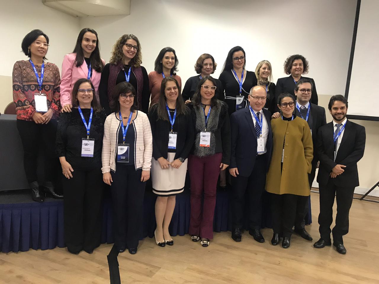 #PraCegoVer foto dos palestrantes na Sessão Genética Ocular