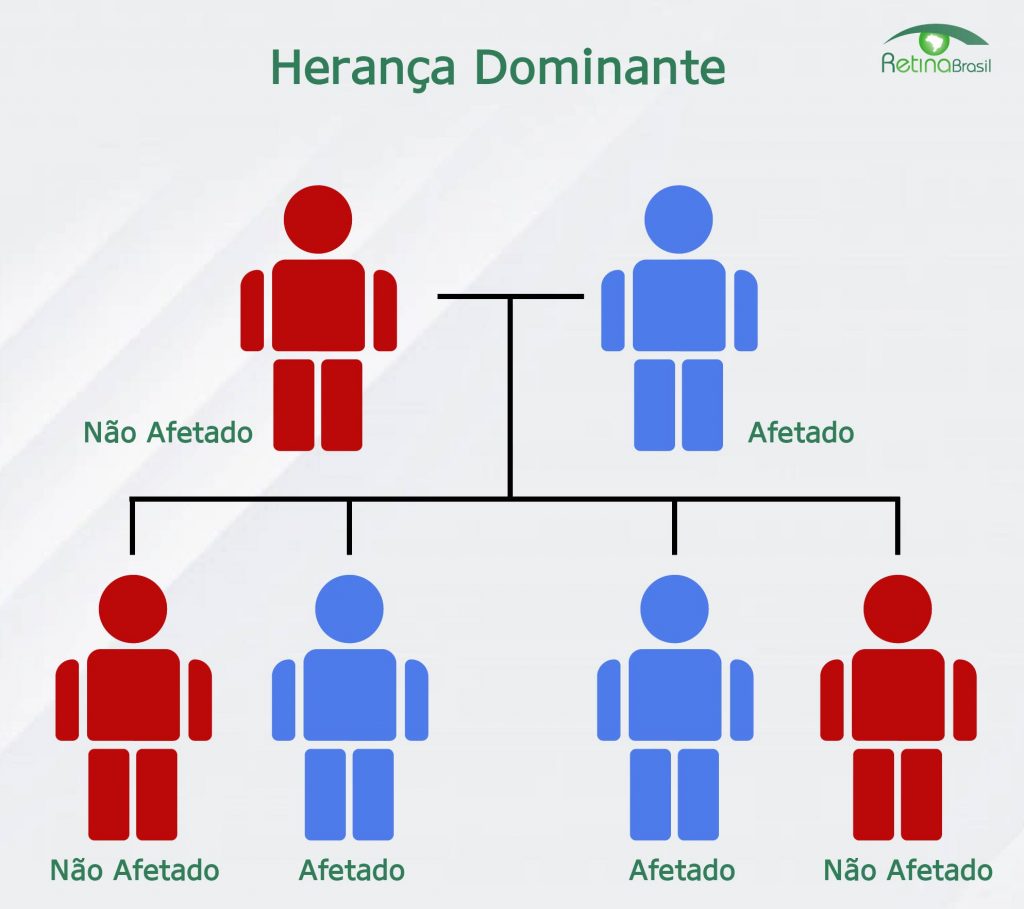 Imagem representativa do padrão de herança dominante.